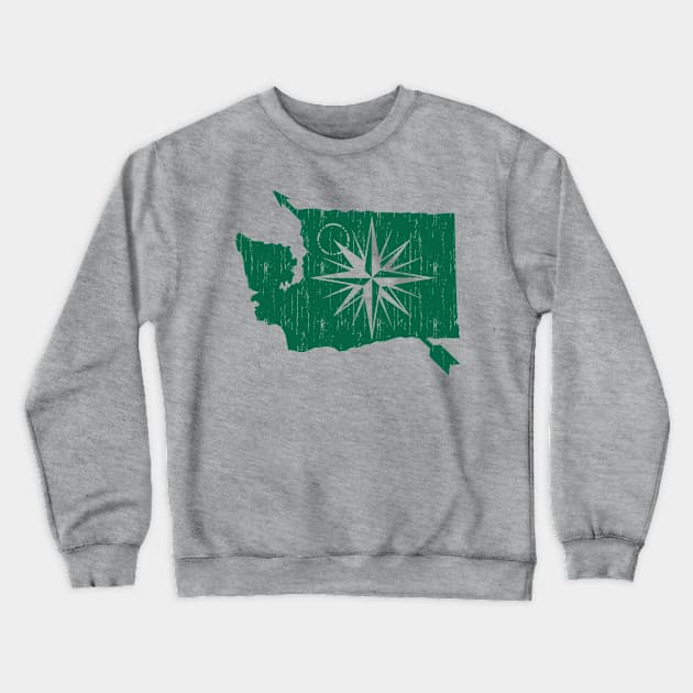 Washington State Crewneck Sweatshirt by dustbrain